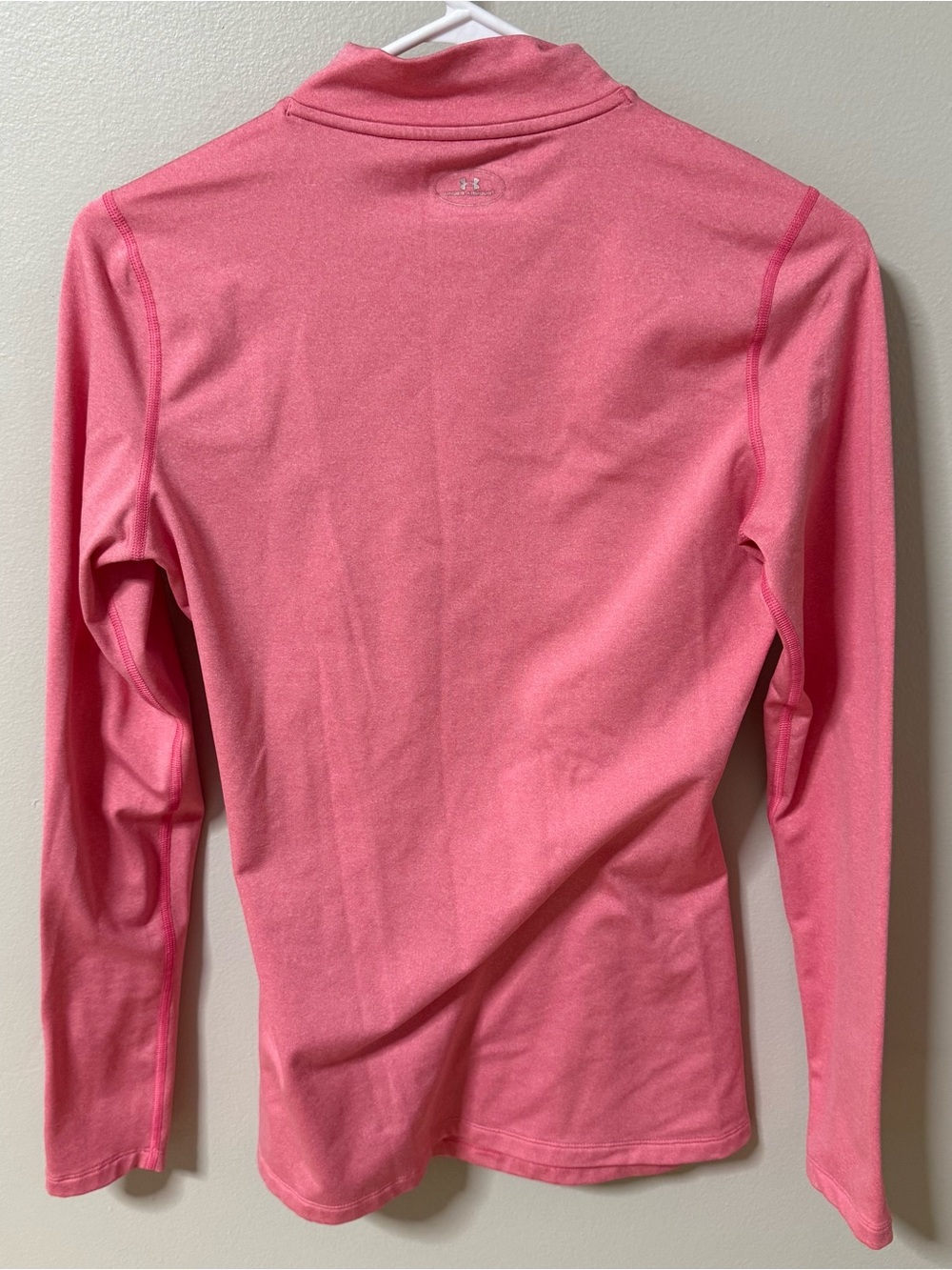 Under Armour Cold Gear Womens Pink Longsleeve Compression Mock Neck Shirt Medium - Picture 4 of 8